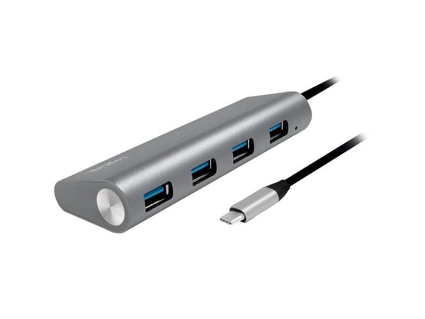 LogiLink UA0308, USB 3.2 Gen 1 (3.1 Gen 1) Typ-A, USB 3.2 Gen 1 (3.1 Gen 1) Typ-A, 5000 Mbit/s, Grå, Aluminium, CE, RoHS