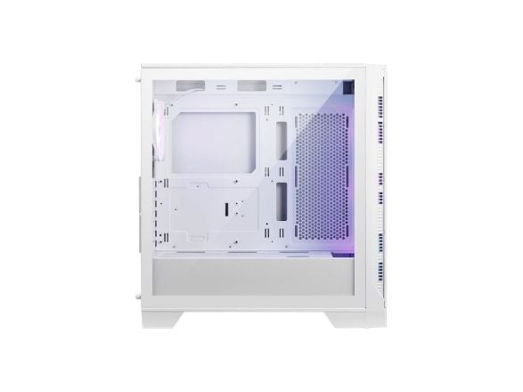 MSI MAG FORGE 320R AIRFLOW - Mid tower - ATX - sidepanel med vindu (herdet glass) - ingen strømforsyning (ATX) - hvit - USB/lyd