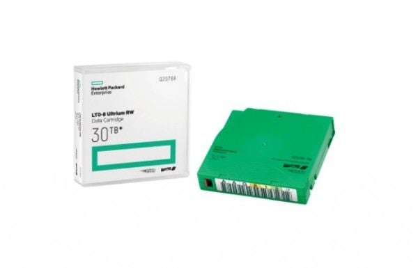 HPE RW Data Cartridge - LTO Ultrium 8 - 12 TB / 30 TB - grønn - for StoreEver LTO-8 Ultrium 30750, LTO-8 Ultrium 30750 TAA