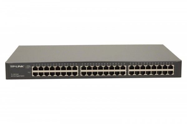 TP-Link TL-SG1048, Hallitsematon, Gigabit Ethernet (10/100/1000), Täysin kaksipuolinen, Telineasennus, 1U