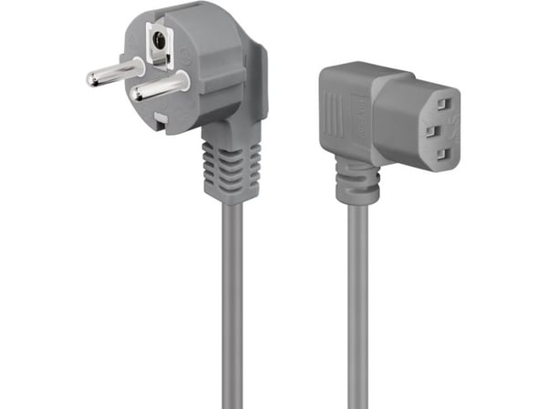 Goobay 50079, 2 m, Strömkontakt typ F, IEC C13, H05VV-F3G, 250 V