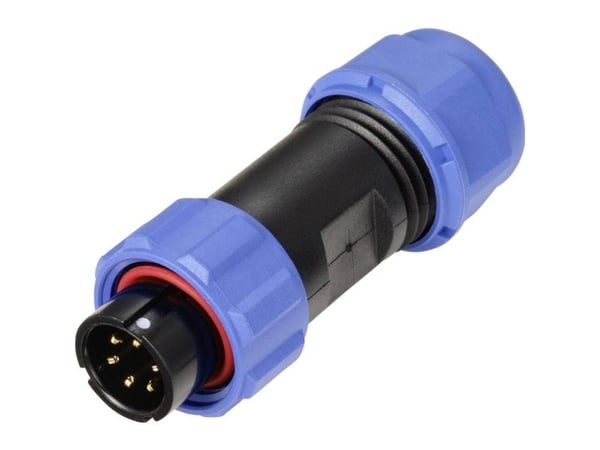 Weipu SP1310 / P 6 II rundstift | jevnt antall poler: 6-serien (rundstiftforbindelse): SP13 | 1 stk