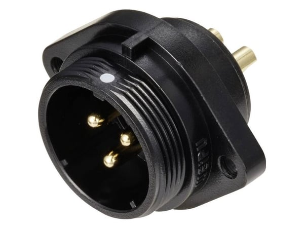 Weipu SP2113 / P 3 rundstik kontakt, innfelt totalt poler: 3 serie SP21 (1 stk)