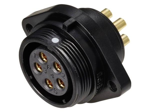 Weipu SP2113 / S rundstiftkobling, innfelt, samlet polantall: 5, serie SP21