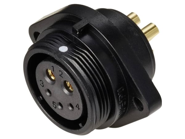 Weipu SP2113 / S 5B rundstik tilkobling, innbygging Samlet antall poler: 5 Serie (rundstikkforbindelse): SP21, 1 stk