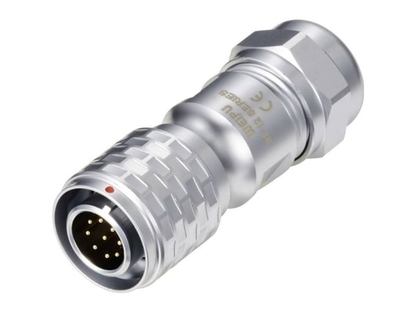 Weipu SF1210/P9 II rundstiftkontakt, rett, antall poler: 9, serie SF12