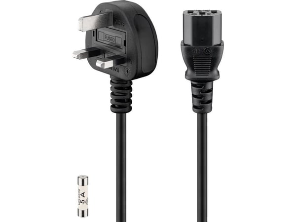 Goobay 45754, 1,5 m, Strömkontakt typ G, C13 coupler, H05VV-F3G, 230 - 250 V