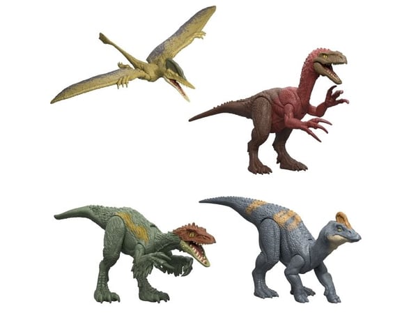 Jurassic World DANGER PACK -lajitelma, 4 vuosi/vuosia, Valikoidut värit, Muovi