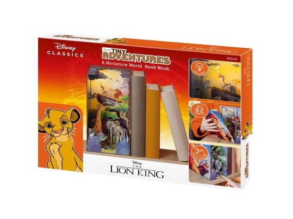 Revell Tiny Adventures - Disney "The Lion King", Passasjerskipsmodell, Monteringssett, Disney The Lion King Book Nook - Magical Miniature World for...