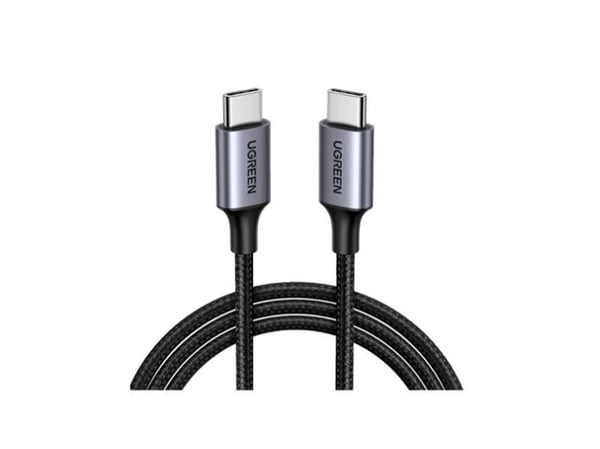 Ugreen 70427, 1 m, USB C, USB C, USB 2.0, 480 Mbit/s, Musta, Hopea