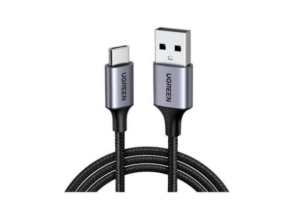 Ugreen 60126, 1 m, USB C, USB A, 480 Mbit/s, Musta, Harmaa