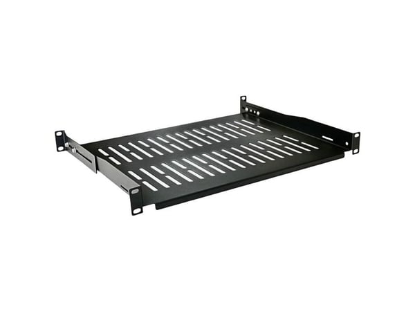 Value 26.99.0402, Rackhylle, Sort, 25 kg, 1U, 48,3 cm (19"), 485 mm