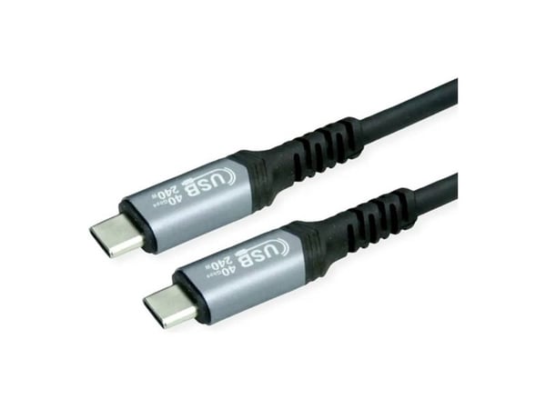 Value 11.99.9089, 0,8 m, USB C, USB C, USB4 Gen 3x2, Musta