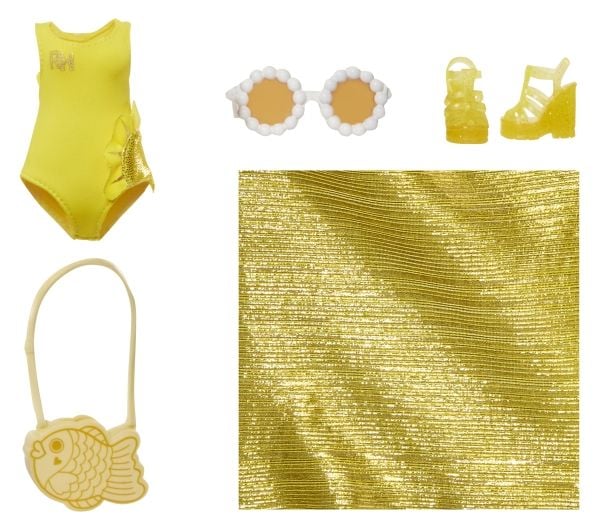 MGA Baby Doll Rainbow High Swim - Style Sunny (gul)