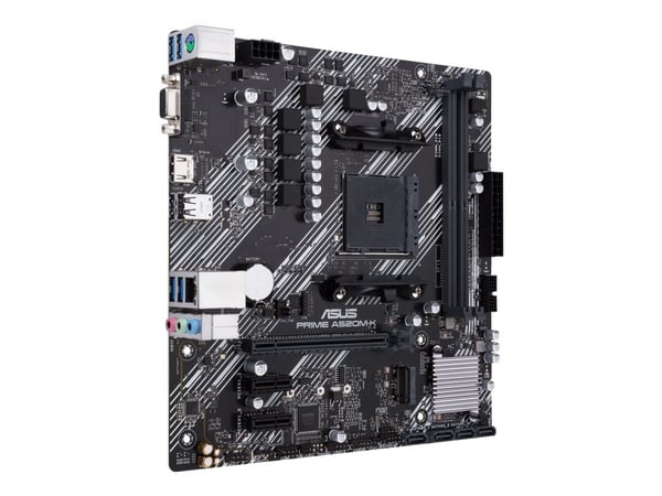 ASUS PRIME A520M-K, AMD, Socket AM4, AMD Ryzen™ 3, AMD Ryzen™ 5, AMD Ryzen™ 7, Socket AM4, DDR4-SDRAM, 64 GB
