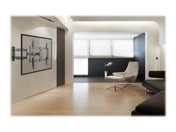 Neomounts NM-W460 - Brakett - full bevegelse - for LCD-skjerm - svart - skjermstørrelse: 32"-60" - veggmonterbar
