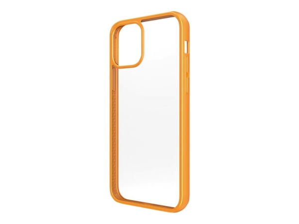 PanzerGlass ClearCaseColor - Limited Edition - baksidedeksel for mobiltelefon - herdet glass, plastramme, termoplastisk polyuretanramme (TPU) - ora...