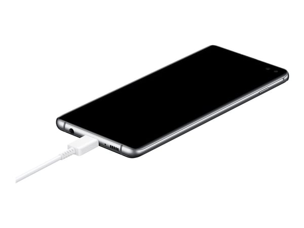 Samsung Fast Charging Wall Charger EP-TA800 - Strømadapter - 25 watt - 3 A - Ultra Fast Charge (USB-C) - på kabel: USB-C - hvit - for Galaxy A20, A...