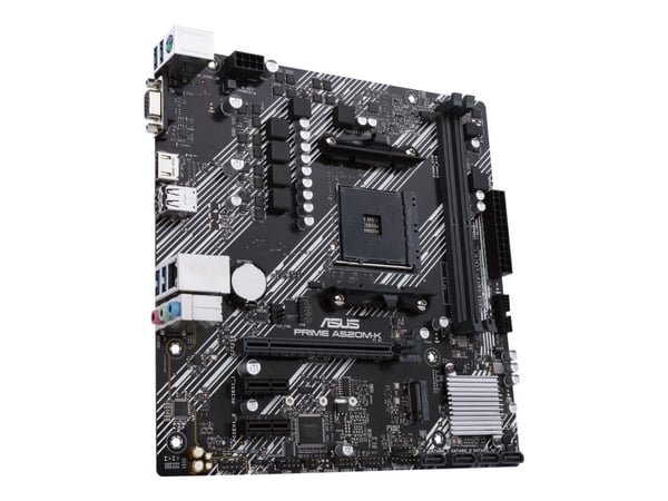 ASUS PRIME A520M-K, AMD, Socket AM4, AMD Ryzen™ 3, AMD Ryzen™ 5, AMD Ryzen™ 7, Socket AM4, DDR4-SDRAM, 64 GB
