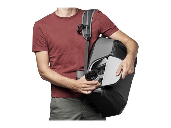 Lowepro Flipside 400 AW III - Ryggsekk for digitalfotokamera med linser - 600D-riftstoppolyester, 600D polyester, 150D 148T polyester Canvex - mørk...