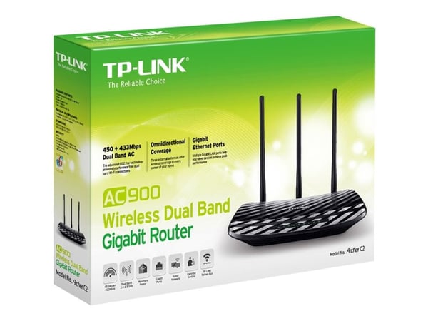 TP-Link ARCHER C24, Wi-Fi 5 (802.11ac), Dual-band (2,4 GHz / 5 GHz), Ethernet LAN, Hvid, router