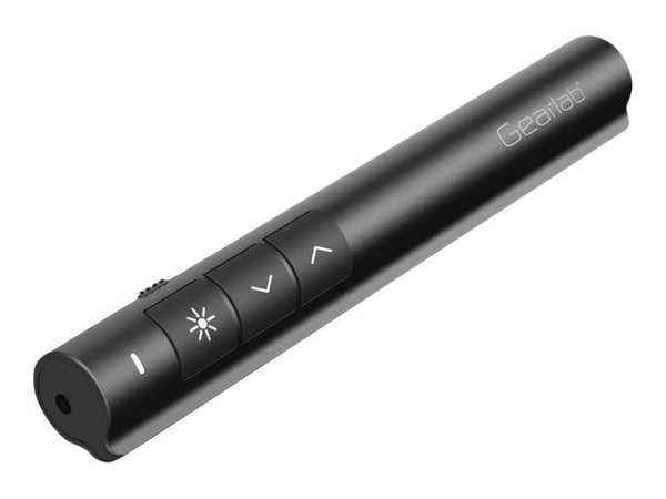 eSTUFF Wireless Presenter - Presentasjonsfjernstyring - 3 knapper - svart