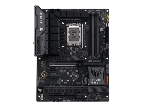 ASUS TUF GAMING Z790-PLUS WIFI - Emolevy - ATX - LGA1700-asennuspaikka - Z790-piirisarja - USB-C 3.2 Gen 2x2, USB-C 3.2 Gen2, USB 3.2 Gen 1, USB 3....