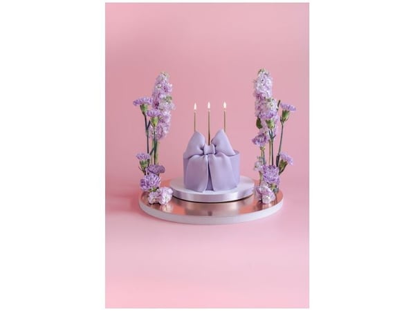 PartyDeco SCD-4-019R, Stearinlys, Gull, Rosa, 12 stykker