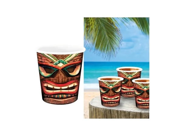 Hawaii Tiki shotglas, 3 stk