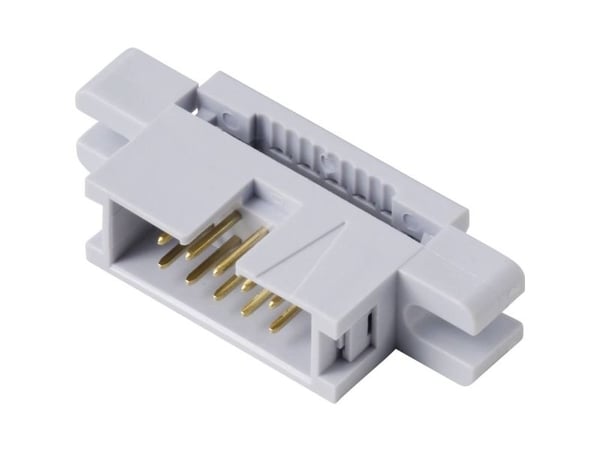 TRU COMPONENTS TC-13537804 Napaliitin Kiinnityslaipalla Ristikoko: 2,54 mm Napojen kokonaismäärä: 10 Rivien lukumäärä: 2 1 kpl 1 kpl