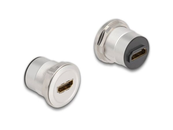 Delock HDMI-paneelin liitin 8K 60 Hz alumiini