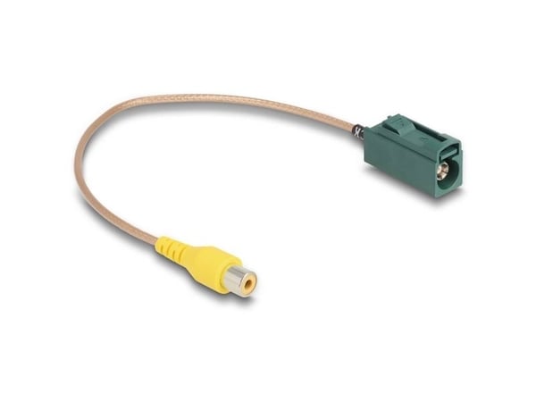 Delock - Kameraadapterkabel - FAKRA E-kontakt til RCA hunn - 32 cm - koaksial