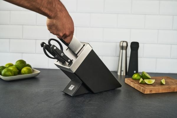 ZWILLING Gourmet Selvslibende knivblok 7-dele, Sort