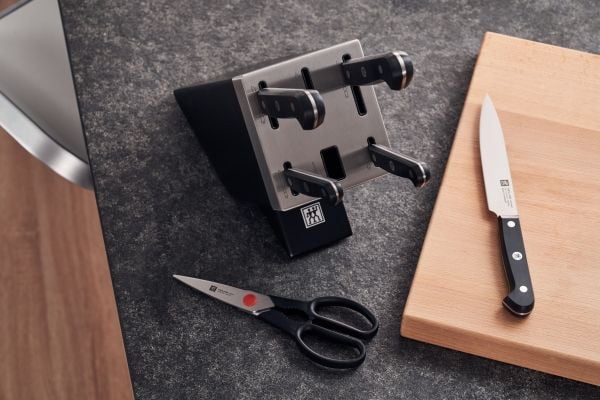 ZWILLING Gourmet Selvslibende knivblok 7-dele, Sort