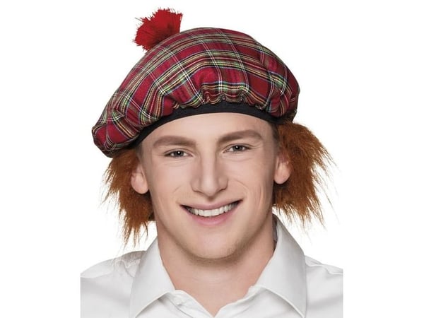 Herra Tartan hattu punainen