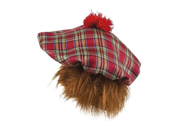 Herra Tartan hattu punainen