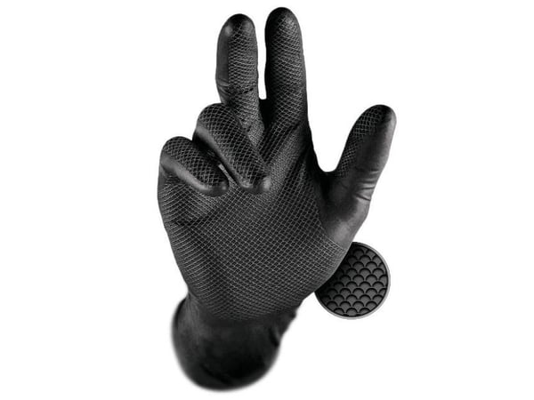 Grippaz nitrilhansker 246 Black, 50 stk