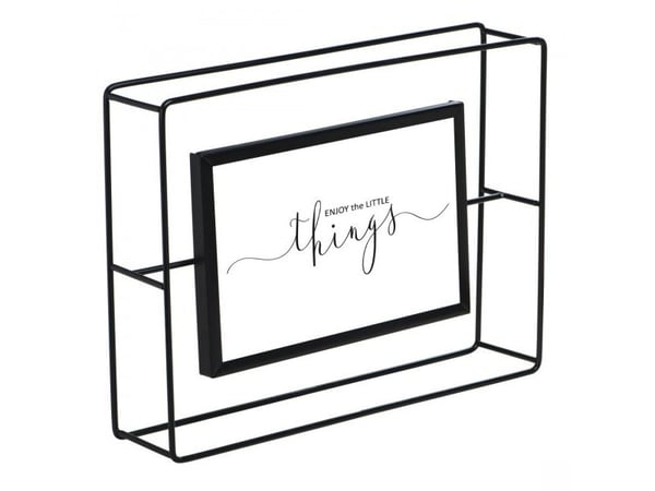 Hama Cleveland, Enkel bilderamme, Glass, Metall, Svart, Matte, Bord, 10 x 15 cm