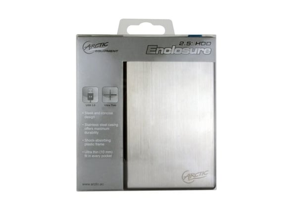 ARCTIC HDD Enclosure, 2.5", SATA, 5 Gbit/s, musta