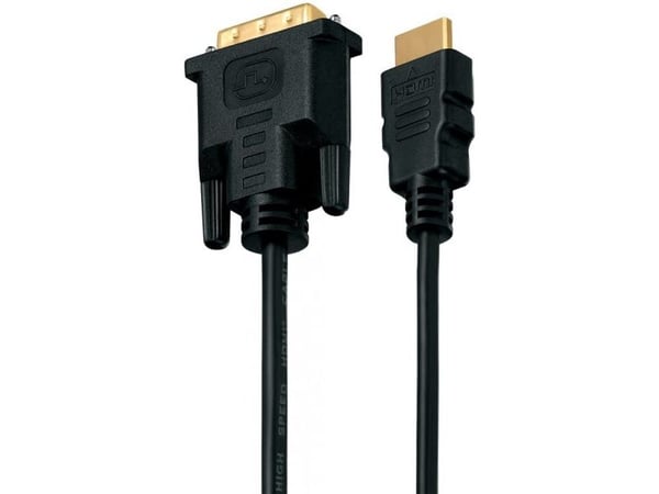 Helos 302054, 1,5 m, HDMI Type A (Standard), DVI-D, Hankjønn, Hankjønn, Rett