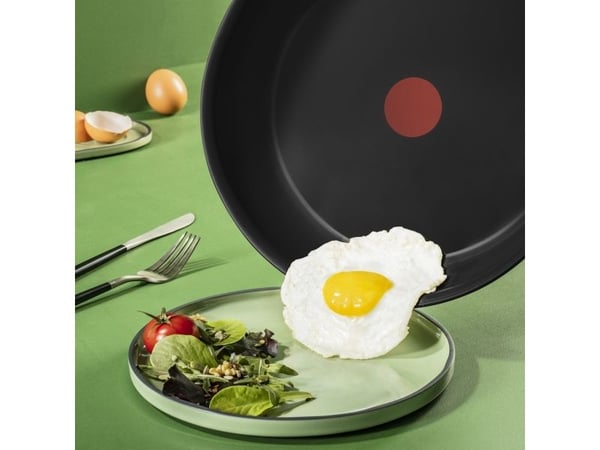 Tefal Renew Black C43206, Pyöreä, Monikäyttöinen paistinpannu, Musta, Keraaminen, Alumiini, 2,588 L