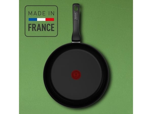 Tefal Renew Black C43206, Pyöreä, Monikäyttöinen paistinpannu, Musta, Keraaminen, Alumiini, 2,588 L