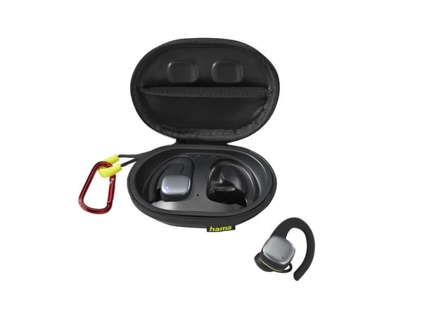 Hama Spirit Athletics, True Wireless Stereo (TWS), Idretter, Hodesett, Svart