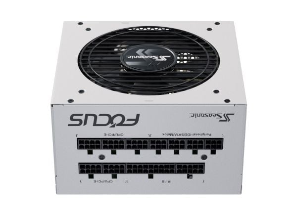 Seasonic FOCUS GX-1000 ATX2.4 WHITE hvit 6x PCIe-kabelhåndtering 1000 - Strømforsyning - ATX
