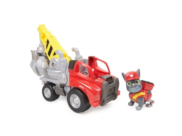 Rubble & Crew Charger’s Crane Grabber, Kran-mekano, 3 år, Plast, Grå, Rød, Gult