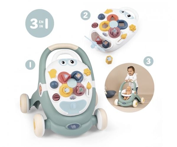 SMOBY Little Walker 3in1 Pusher interaktiiviset rattaat