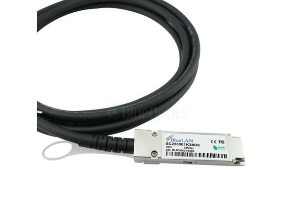 BlueOptics 40G-DACP-QSFP4SFP1M-BL, 1 m, DAC, QSFP, 4x SFP+