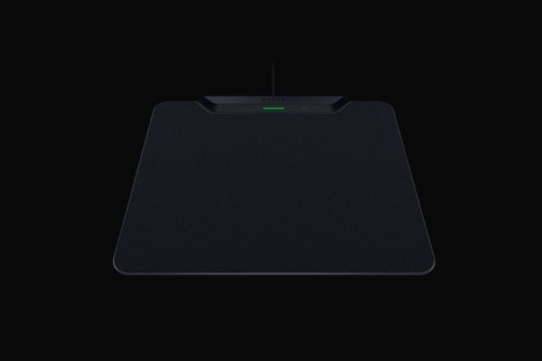 Razer HyperFlux V2, Svart, Monokromatisk, Gummi, Antiskliunderlag, Musematte til gaming