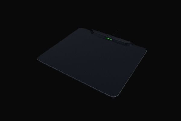 Razer HyperFlux V2, Svart, Monokromatisk, Gummi, Antiskliunderlag, Musematte til gaming