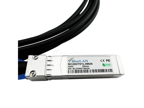 BlueOptics CAB-DAC3M-Q28B4-BL, 3 m, DAC, QSFP28, 4x SFP28